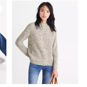 Madewell Donegal Northfield Mockneck Sweater SIZE M